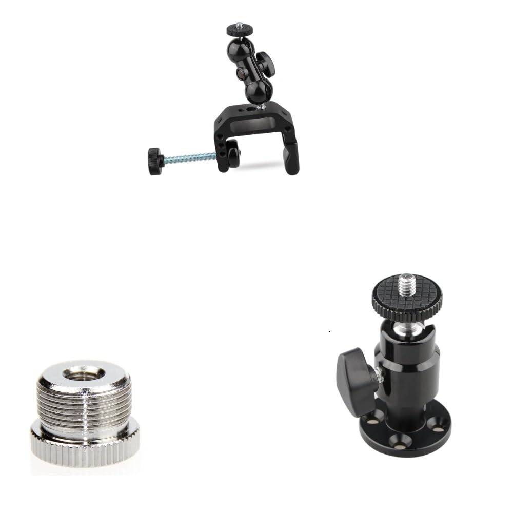 CAMVATE Camera Clamp Mount + 5/8-Inch Male to 1/4-Inch Female + Photo Studio Video Wall Ceiling Mount