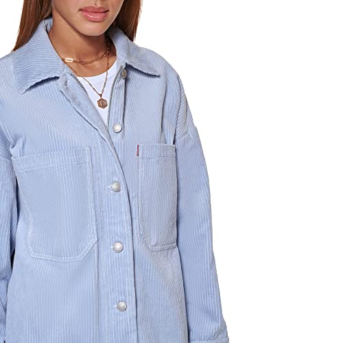 Levi's Damen Hemdjacke aus Baumwollkord Jacke, Dusty Blue, 36 – Ansicht 4