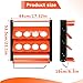 Storvive 1 Pcs Wall Mount Spray Paint Can Holder, Heavy Duty Metal Spray Can Holder With 8 Holes ForGarage, Paint Can Storage Rack For Shop, Orange Tool Storage Self For Spray Can