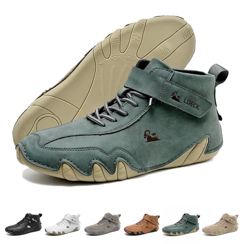 Nevova Shoes for Men, Nevaldeck Orthopedic Shoes, Outdoor Beck Shoe Waterproof Non Slip Breathable Lightweight Comfortable Casual Chukka Ankle Barefoot Boots for Driving Hiking