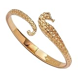 Alex and Ani Seahorse Bypass Cuff | Sculptural Seahorse Cuff | Cuff Bracelet For Women | Beach Jewelry For Women | Nautical Jewelry