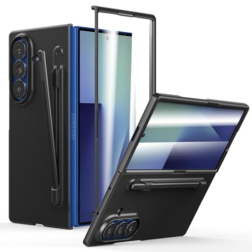 Coque fine pour Samsung Galaxy Z Fold 7 porte-stylo coque de protection polycarbonate