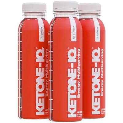 Ketone-IQ Caffeine-Free Brain & Focus Supplement 10g Ketones per Serving for Mental Clarity, Energy & Endurance, Metabolism Support, 3 Bottles 30 Servings