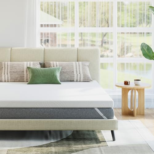 Novilla Topper 90x200 cm Fibra de Bambú, Desenfundable y Lavable