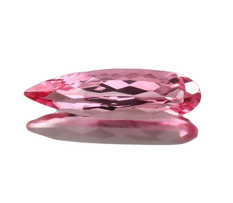 Morganite naturelle poire 30x8mm gemme pour collier et bague DIY