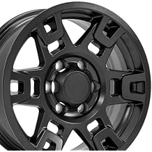 OE Wheels TY16B 17 Inch Rim Fits 4Runner TRD Style 6x139.7 17x7 Satin Black - Hollander 75167 1