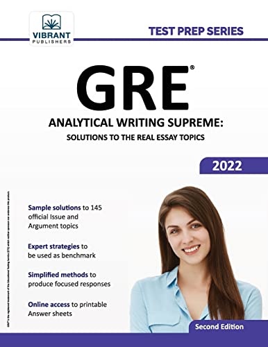 GRE Analytical Writing Supreme: Solutions to th...            Book Cover
