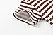 YAGATA Toddler Boys Girls T Shirts Kids Colorful Striped Shirt Cotton Crew Neck Short Sleeve Tee Tops Blouse for 1-8 Years 1-2T 90 Brown