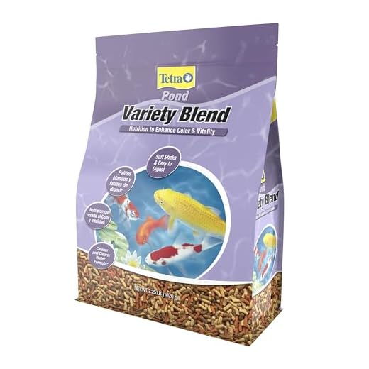 TetraPond Variety Blend, Pond Fish Food, for Goldfish and Koi Yellow 2.25 Pound (Pack of 1)