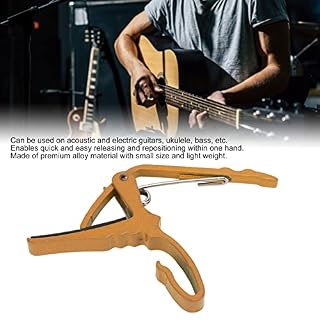 Capo, alliage de capo de guitare électrique à changement de tonalité rapide pour la performance(Or) - Les Beatles, Paul McCartney, John Lennon, RIngo Starr, George Harrison Capo, alliage de capo de guitare électrique à changement de tonalité rapide pour la performance(Or) – Image 6