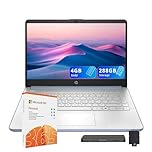 HP Stream 14" HD Laptops for Student & Business, Intel Processor N150, 4GB RAM, 288GB Storage (128GB UFS+160GB Docking Station Set), Copilot AI, 1-Year Office 365, 720p Camera, Win 11, Sky Blue