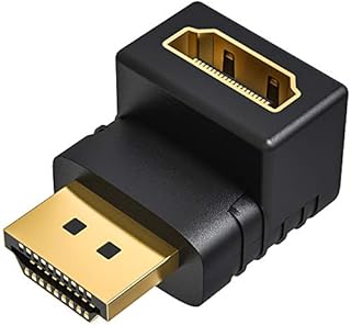 HDMI Right Angle Adapter for TV 1 Pack, Ancable 270 Degree HDMI Male to Female Gold Plated Contacts 3D 1080p Full HD 4K Compatible with Samsung TV, LG TV, PS4, Xbox, Lenovo, Dell Laptop etc