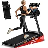 3-in-1 Treadmill,15% Incline Treadmills for Home, Foldable Treadmills with 136 KG Weight Capacity, 3.0HP Quiet Walking Pad Treadmill, Three Touch Screen