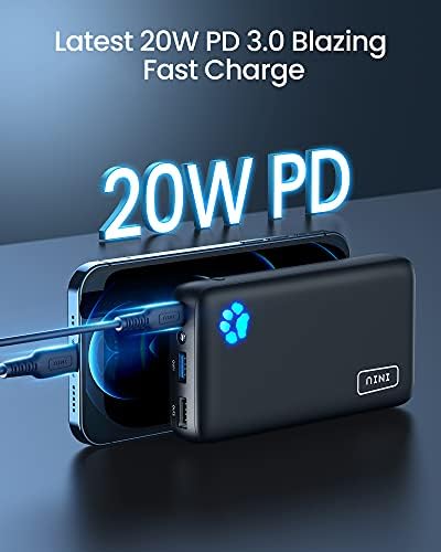 INIU Power Bank, 20000mAh Portable Charger 18W Fast Charging PD3.0 QC4.0 Battery Pack, USB C Input & Output Portable Battery Bank for iPhone 13 12 Pro Max Samsung S22 Huawei Xiaomi AirPods iPad etc.