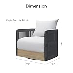 Homary Drehsessel Rattan 360° handgewebt