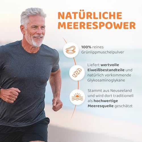 Grünlippmuschel Konzentrat – 1000mg reines Grünlippmuschelpulver pro Tag (150 Kapseln) – aus neuseeländischer Grünlippmuschel - ohne Zusätze, laborgeprüft – vitaworld