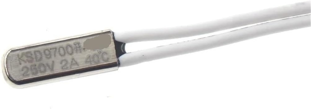 TB02 KSD9700 250V 2A Plastic Fuses Bimetal Disc Small Temperature Switch NC NO Thermostat Thermal Protector 45C-150C Degree(OPEN40 Degree 1pcs)