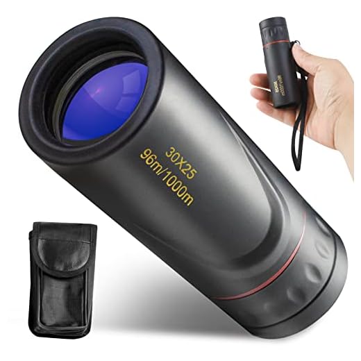 HDAJY Mini Monocular Telescope, Upgrade 30 x 25 HD Monoculars for Adults High Powered, Be Used for Stargazing, Hunting, Black