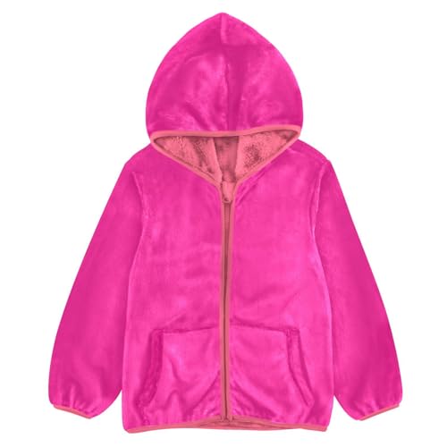 GuoChe Deep Pink Sherpa Jacket Baby Boy