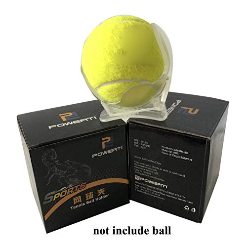 BREEZEY Tennis Equipment, Tennis Ball Clip Holder Waist Clip Transparent Holds Training Accessories - Thumbnail 7