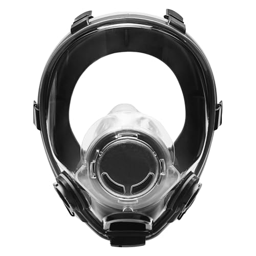 Elmridge American NIOSH certified E600 Full-Face Respirator Mask for Law Enforcement, First Responders, Riots - Impact Resistant Visor - Speaking diaphragm - Tear Gas & Pepper Spray Protection - M/L
