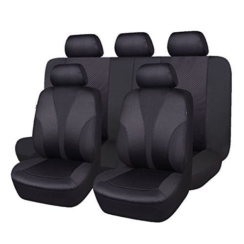 Flying Banner Universal Fundas De Asiento con Airbag Compatible (Negro) Cover