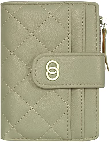 Portemnaie - Pequeño para mujer, dinero para mujer, con texto en alemán, con caja de regalo, regalo para ella, verde, medium, Clásico Cover