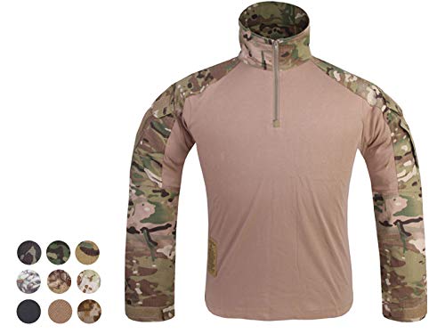 Elite Tribe Airsoft Military Tactical Shirt Combat Gen3 Shirt (Multicam Arid, S)