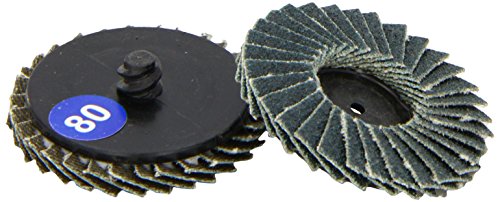 Preisvergleich Produktbild Connect 32114 Abracs Fächerschleifscheiben mit Quick-Lock, P80 x 50 mm, 5 Stück