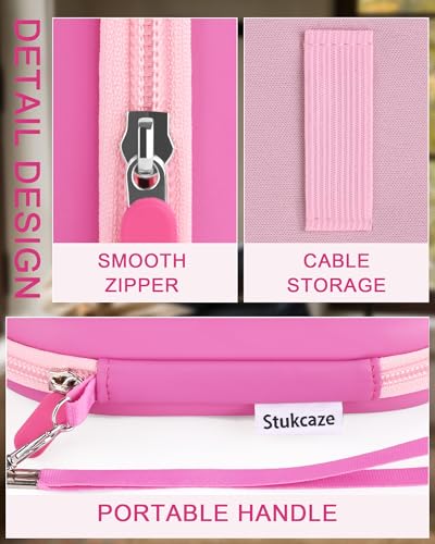 Image of Reading Light Case for Glocusent LITOM LEDGLE TSINGREE, Portable Book Light Case, Pink, Small