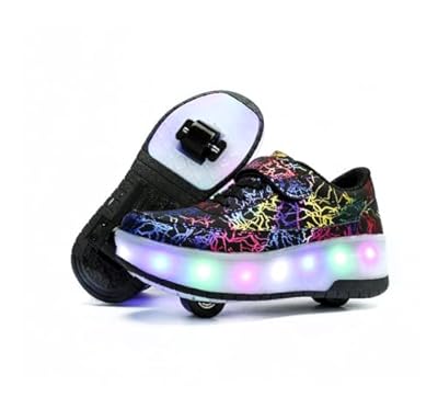 Zapatillas con ruedas para niños 2 en 1 con patines de ruedas, 38 EU | Ya disponible en tu tienda friki favorita! En mundofriki.es! Zapatillas con ruedas para niños 2 en 1 con patines de ruedas, 38 EU | Ya disponible en tu tienda friki favorita! En mundofriki.es!