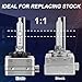 Erato D1S Xenon Headlight Bulbs,6000K 35W Diamond White High Low Beam Headlamps 12V Car Replacement Bulbs- Pack of 2