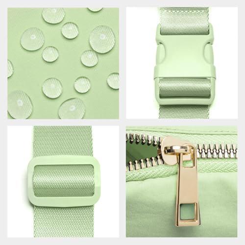 Image of Gitus Gifts for 8 9 10 11 12 Year Old Girls Belt Bag Fanny Pack Crossbody Bags with Initial Letter Patch Cute Stuff Birthday Gifts for Teen Girls Women Personalized Trend Stuff (Light Green-S)