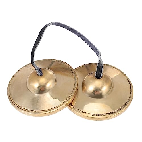 FUNOMOCYA Yoga Bell Cymbals Brass Handmade Gong Instrument Buddhism Ceremony Bell