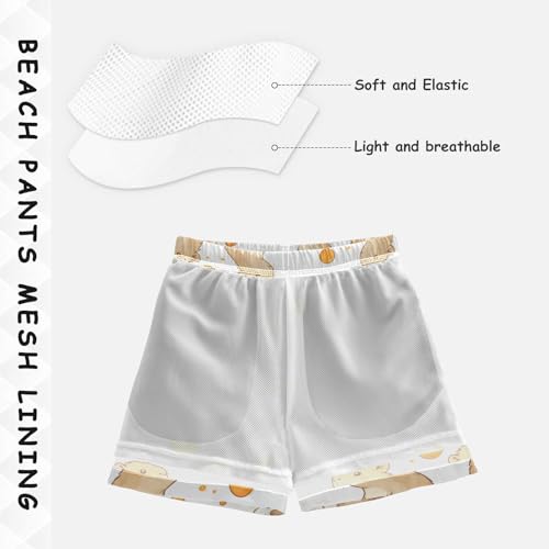 Pigsaly Boys' Swim Board Shorts Cute Capybara Balls Boy's Swim Trunks Kids Swimwear 3T Multicolor4