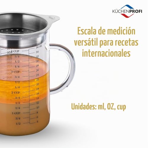 Aceitera graduada de cocina Küchenprofi 1012362800 de cristal 5