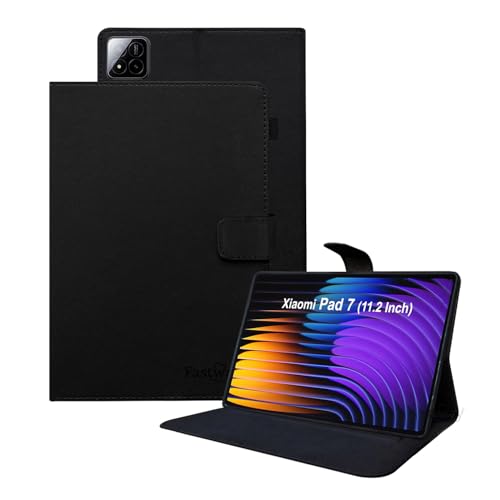 Image of Fastway Flip Cover for Xiaomi Mi Pad 7 11.2 inch Case /Pad 7 Pro Tablet Case Executive Leather Black