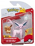 LEGENDÄRE POKÉMON: Packung enthält 5 cm Evoli und Snomnom und 7,5 cm Psiana