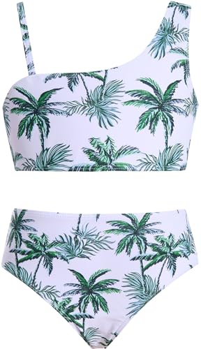 Image of RAISEVERN Girls Swimsuit 3 Piece Bathing Suits Cute Swimwear for 5-12 Years