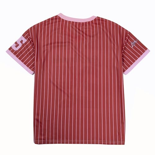 Image of Jersey Shirts for Women Y2k Graphic Tees V Neck Baggy Streetwear Number Oversized T Shirt Summer Tops