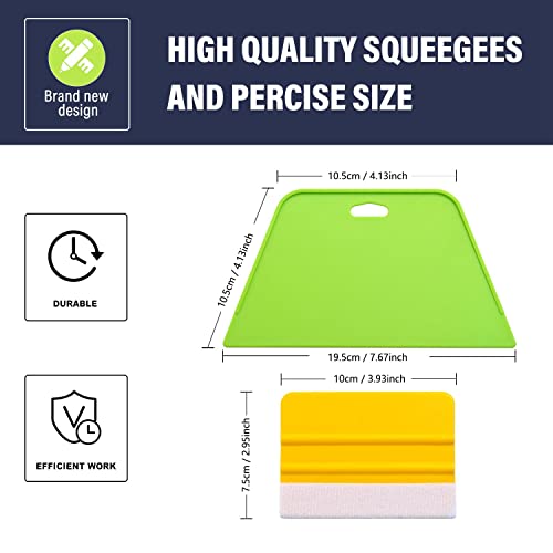 Litorange New Wallpaper Tool Kit, Wallpaper Smoothing Tool Kit With 5 Replacement Blades & Two Kinds Of Squeegee For All Types Of Wallpaper, Car Vinyl Wrap, Window Tint, Glass Film #TOP1