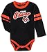 Outerstuff NFL Newborn Infants Little Kicker 2 Piece Creeper Bodysuit Romper and Pants Set (Cincinnati Bengals, 6-9 Months)