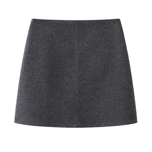 Women's Corduroy Mini Skirt Fall Winter Petite High Waist A-Line2