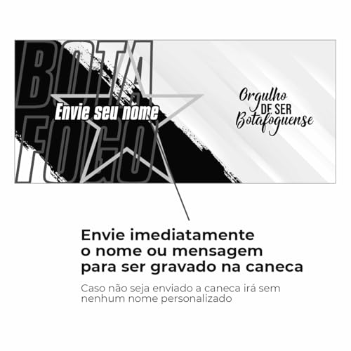 Caneca Botafogo Orgulho De Ser Botafoguense Presente 325 ml