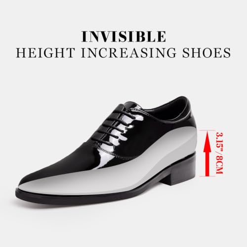 Image of CHAMARIPA Men's Oxfords Elevator Shoes Invisible Height Increasing Shoes