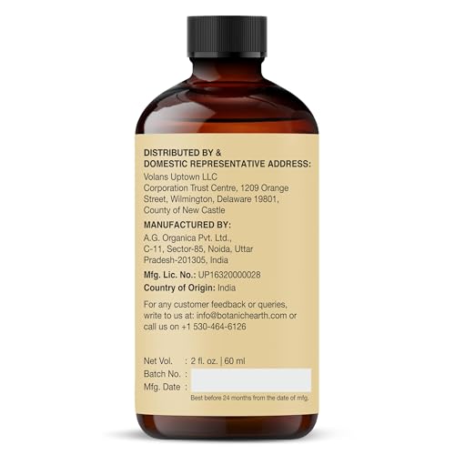 Image of Botanic Hearth Castor Oil | USDA Certified Organic |100% Pure & Hexane Free | Cold Pressed | Growth for Eyelashes, Eyebrows, Hair | With Eyebrow & Eyelash Brush | 2fl oz