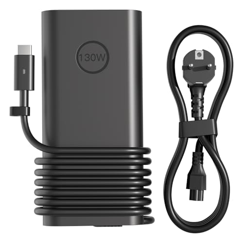Cargador USB C 130W adaptador de corriente para portátil DELL XPS 17 15 13 y Latitude 7000