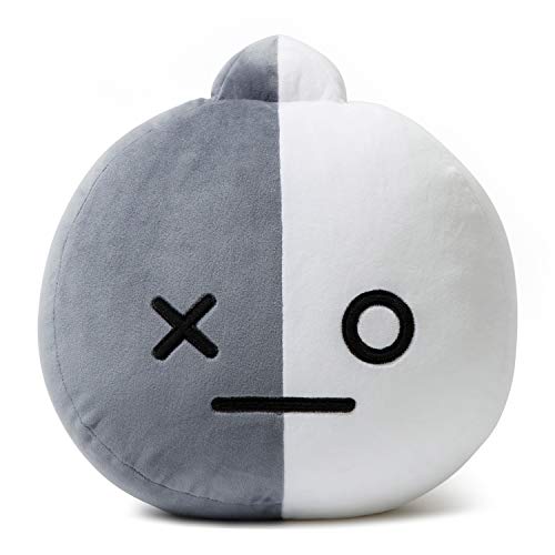 BT21 Van Character Plush Figure Decorative Throw Pillows Sofa Cushion, 11.8 x 13.4 Inches, Grey