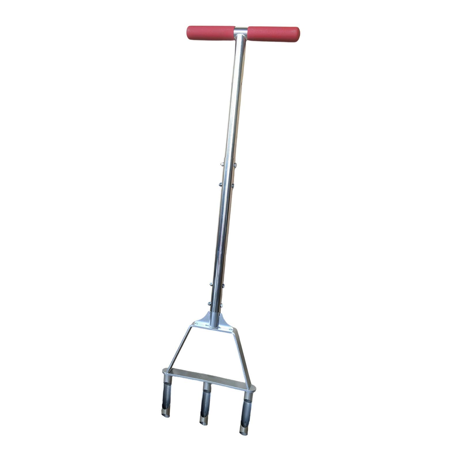 Fenteer Manual de herramienta aireadora de césped. Mantenimiento del aireador de núcleo. Aflojamiento del suelo. Púas huecas. Herramienta de aireación de