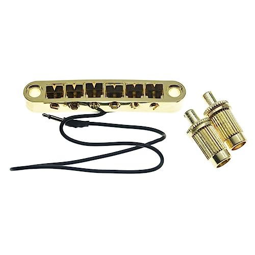 Chevalet Piezo LP Tune-o-Matic KAISH en or pour guitares Les Paul SG ES Dot